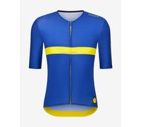 Maillot Santini Le Maillot Jaune Col De La Madeleine manches courtes bleu jaune - Coupe Slim - XS