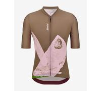 Maillot Santini Note manches courtes marron - L