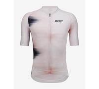 Maillot Santini Ombra ECO Micro Polartec manche courte blanc - Coupe Slim - XXL