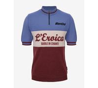 Santini - Eroica 28° Gaiole Wool Jersey - Maillot de cyclisme - XXL - azzurro