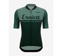 Maillot Santini x Eroica Valle Wool manches courtes vert - XL