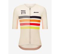 Maillot Santini x Pirelli Sport Club Tape manches courtes blanc - Coupe Slim - S