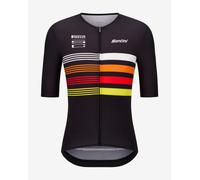 Maillot Santini x Pirelli Sport Club Tape manches courtes noir - Coupe Slim - L