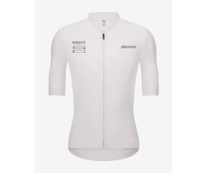 Maillot Santini x Pirelli Sport Club Wheel manches courtes blanc - Coupe Slim - L