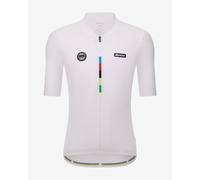 Maillot Santini x UCI Champion du Monde manches courtes blanc - Coupe Slim - XS