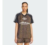 adidas T-shirt adidas Originals Satin Jersey in Marron EU L
