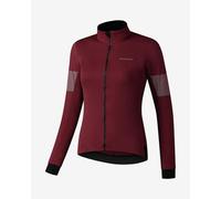 Maillot Shimano Kaede Wind manche longue grenat femme - L