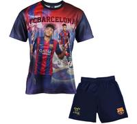 Maillot + Short Enfant - FC Barcelone - Neymar Junior - 100% Polyester - Manches Courtes - Bleu 4 ans