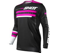 Maillot SHOT CONTACT SHINING LADY noir-rose XXL