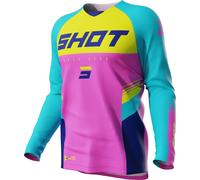 Maillot SHOT RAW TRACER KID rose 10-11 ans