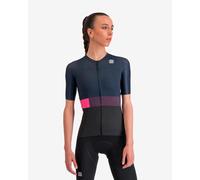Maillot Sportful Snap manche courte noir bleu lilas femme - S