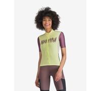 Maillot Sportful Supergiara Logo manche courte jaune acide femme - S