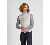 Maillot Sportful Supergiara Logo Thermal manches longues blanc gris - XL