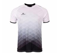 Stanno Altius Maillot Unisexe, Blanc/Noir, XXL | Tissu fonctionnel respirant, poignets élastiques