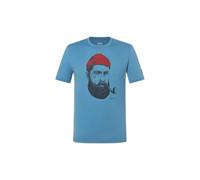 super.natural - Sailor Tee - Haut en mérinos - XXL - blue heaven / dark shadow melange / high risk red