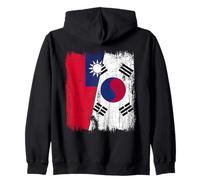 Maillot Taiwan Corée du Sud Demi Drapeau Taïwanais Corée du Sud Sweat à Capuche