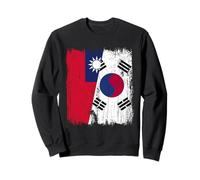Maillot Taiwan Corée du Sud Demi Drapeau Taïwanais Corée du Sud Sweatshirt