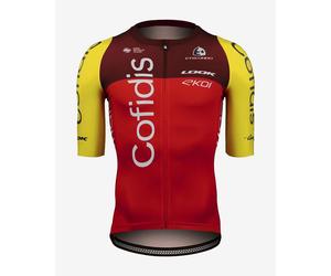 Maillot Team Cofidis 2025 Aero manches courtes rouge jaune - L