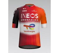 Maillot Team Ineos Grenadiers 2025 Odyssey Tour de France manches courtes rouge blanc - M