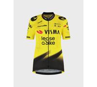 Maillot Team Visma Lease a Bike Replica 2026 manches courtes jaune noir femme - M