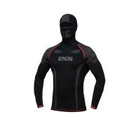 IXS 365 Chemise fonctionnelle à capuchon, noir-gris, taille 3XL 4XL