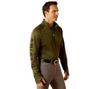 Maillot technique équitation Ariat Team Vert 2XL