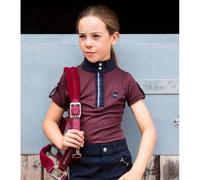 Maillot technique équitation fille Premier Equine Mini Amia Rouge 9/10 ans