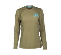 Maillot Technique Manches Longues Femme Klim Solstice -1.0 Vert Olive BrûléXL Vert Olive Brûlé