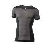 Sixs TS1L BT, chemise fonctionnelle à manches courtes unisexe XS/S Noir/Gris Foncé Noir/Gris Foncé