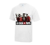 Maillot - Tee Shirt Casa De Papel Homme Blanc