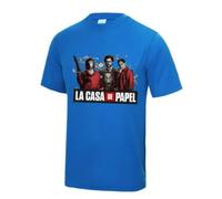 Maillot - Tee Shirt Casa De Papel Homme Bleu Royal