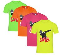 Maillot - Tee Shirt Manches Courtes Enfant Dab Couleur Fluo