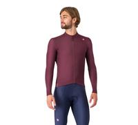 Maillot Thermique Castelli Espresso Rouge Bordeaux, Taille XL
