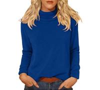Maillot Thermique Femme Manches Longues Automne T-shirts Manches Longues Hiver Couleur Unie Top Basic Y2k Thermique Élégant Blouse Col Haut Respirant Classique Grande Taille T Shirt Lire Randonnée