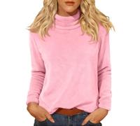 Maillot Thermique Femme Manches Longues Automne T-shirts Manches Longues Hiver Couleur Unie Top Basic Y2k Thermique Élégant Blouse Col Haut Respirant Classique Grande Taille T Shirt Lire Randonnée