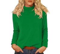 Maillot Thermique Femme Manches Longues Automne T-shirts Manches Longues Hiver Couleur Unie Top Basic Y2k Thermique Élégant Blouse Col Haut Respirant Classique Grande Taille T Shirt Lire Randonnée