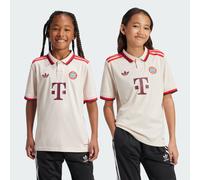 Adidas Fc Bayern Munich 3 Stripes 24/25 Third Junior Short Sleeve T-shirt Beige 9-10 Years Garçons,Filles