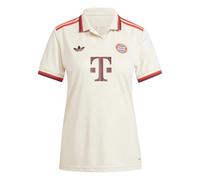 Adidas Fc Bayern Munich 24/25 Woman Short Sleeve T-shirt Beige M Femme