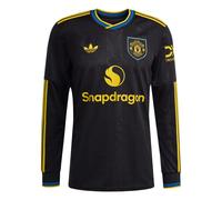 Maillot Third manches longues Manchester United 2025/26 Noir XS