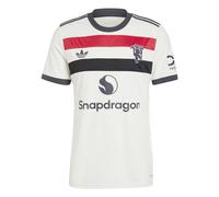Adidas Manchester United 24/25 3 Stripes Short Sleeve T-shirt Blanc S Homme