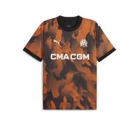 PUMA Olympique de Marseille 771344-03 3rd Jersey Replica T-Shirt Unisex Black-Flat Dark Gray-Rickie Orange Taille M