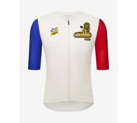 Maillot Tour de France 2025 Grand Départ Lille manches courtes blanc bleu rouge - Coupe Slim - XXS