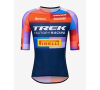 Maillot Trek Factory Racing 2025 manches courtes bleu multicolore - XXL