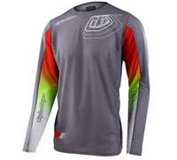 maillot troy lee air pro se richter - argent / rouge L