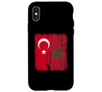 Maillot Turquie Maroc Demi Drapeau Turc Patrimoine Mar Coque pour iPhone X/XS