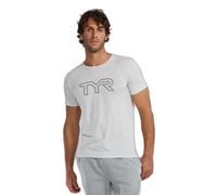 Tyr Ultrasoft Lightweight Tri Blend Tech Big Logo Short Sleeve T-shirt S