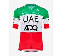 Maillot UAE Team Emirates ADQ 2025 manches courtes rouge blanc vert femme - S
