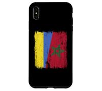 Maillot Ukraine Maroc Demi Drapeau Ukrainien Patrimoine Marocain Coque pour iPhone XS Max