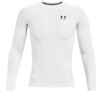 Under Armour - Haut à manches longues Heatgear Comp Homme - Blanc/Noir - Taille S
