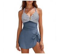 Maillot Une pièce féminin Lignes harmonieuses Silhouette équilibrée précise Maintien Stable Absence de gêne corporelle résistance après usages répétés pour séjours tranquilles Plein air (Navy, M)